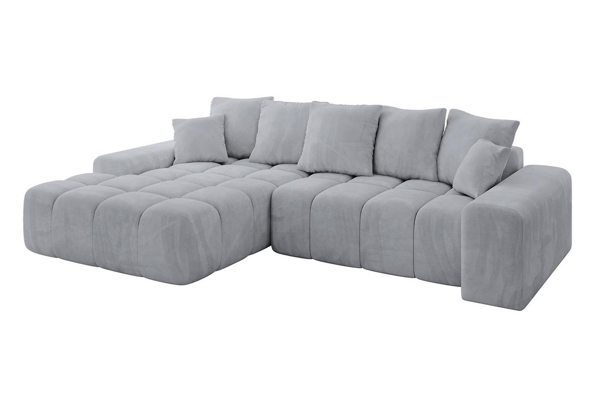ECKSOFA Ottomane Links ENSI-L - 267x164x88 cm Titanfarben - Titanfarben, Holzwerkstoff/Kunststoff (267/164cm) - ALTDECOR