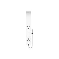 DUSCHSÄULE - 20 cm x 48 cm - Metall - Weiß ROANA - Weiß, Metall (20/140/48cm) - Vente-Unique