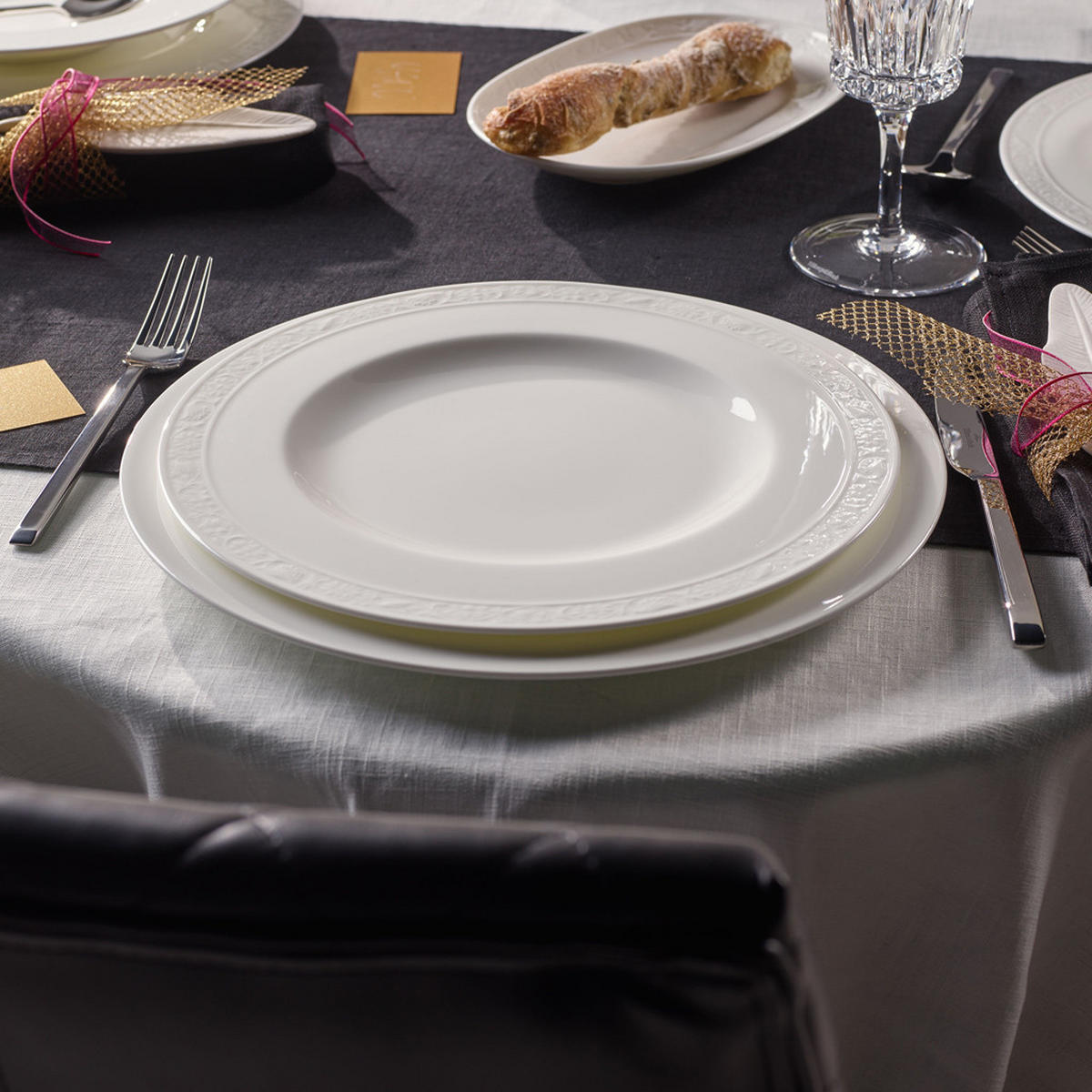 TAFELSERVICE White Pearl weiß 12er Set - Weiß, Keramik (1/1/1cm) - Villeroy & Boch