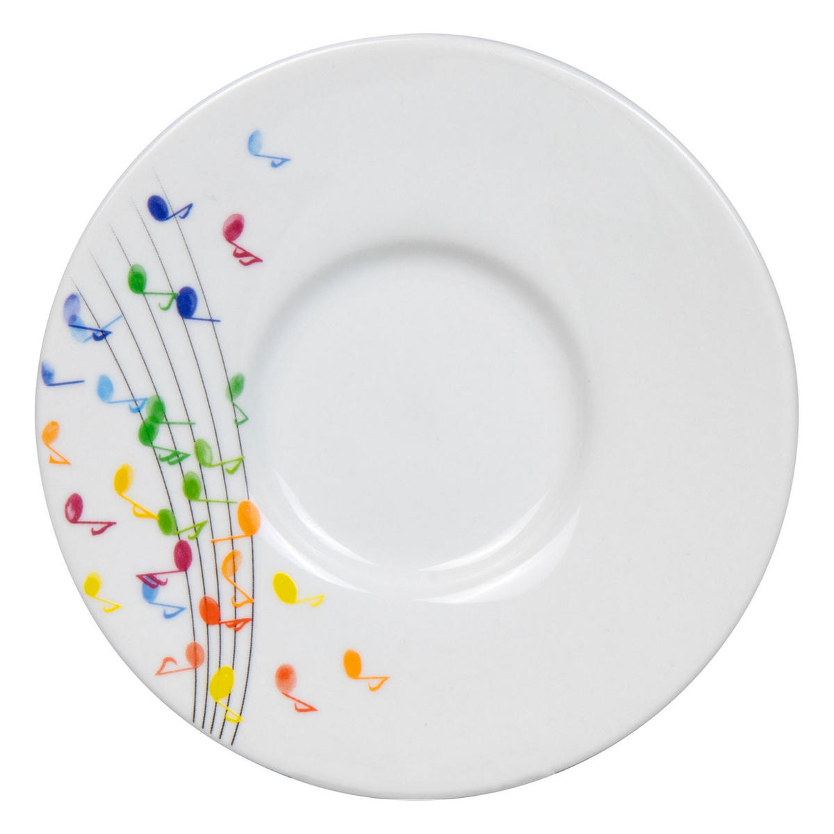 ESPRESSOTASSE Flying Notes mit Untertasse - Naturfarben, Keramik (0.3L) - Könitz