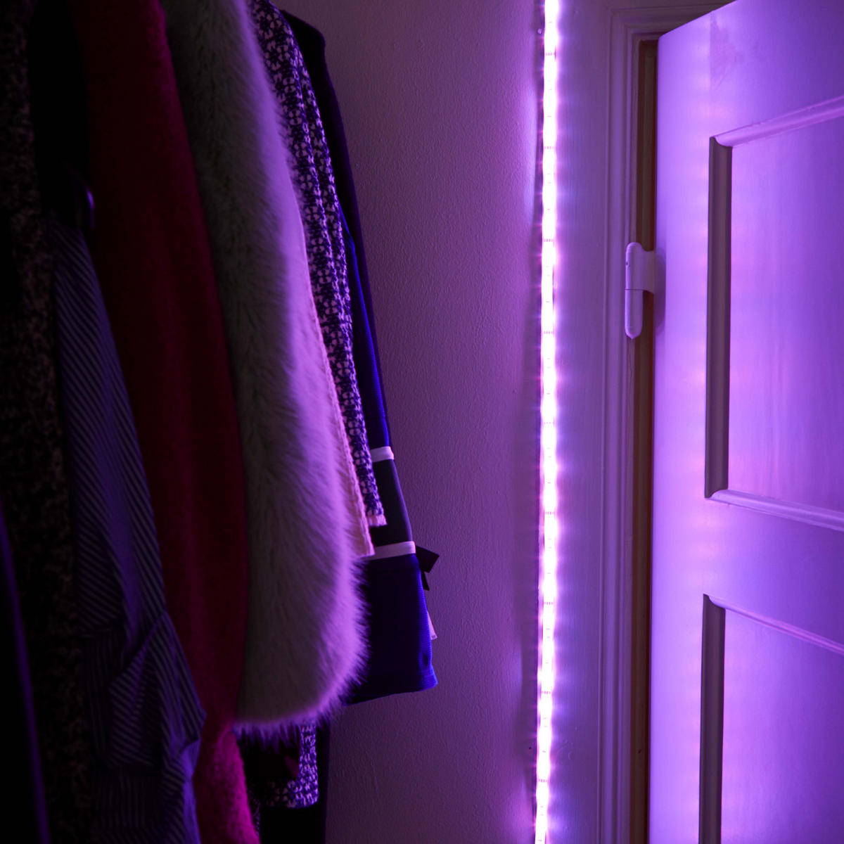 LED-STREIFEN - aufladbar mit Bewegungsmelder und Farbwechsel für Innenbereiche, 100cm - Weiß, Kunststoff (100cm) - Northpoint