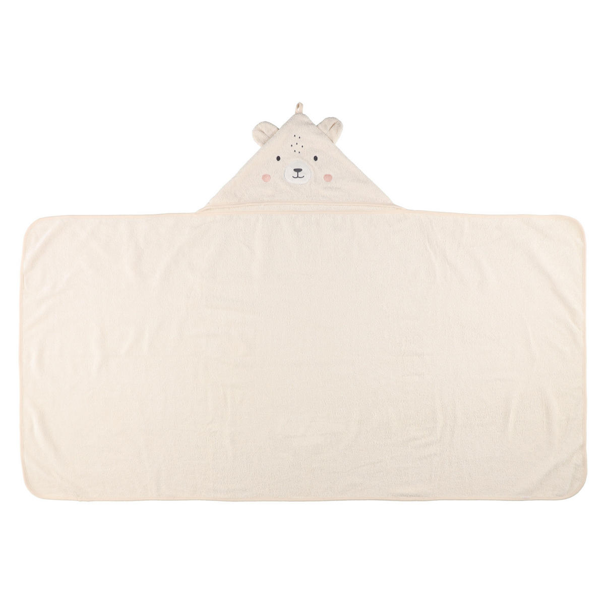 KINDERSCHWIMMHANDTUCH Teddy 70/140 cm - Weiß, Naturmaterialen (140/100cm)