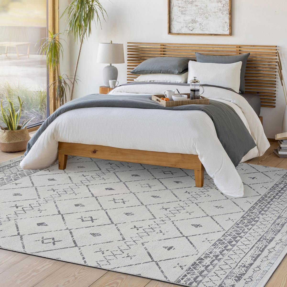 KURZFLORTEPPICH Mya 120/170 cm Weiß - Weiß, Naturmaterialien/Textil (120/170cm) - LIVABLISS