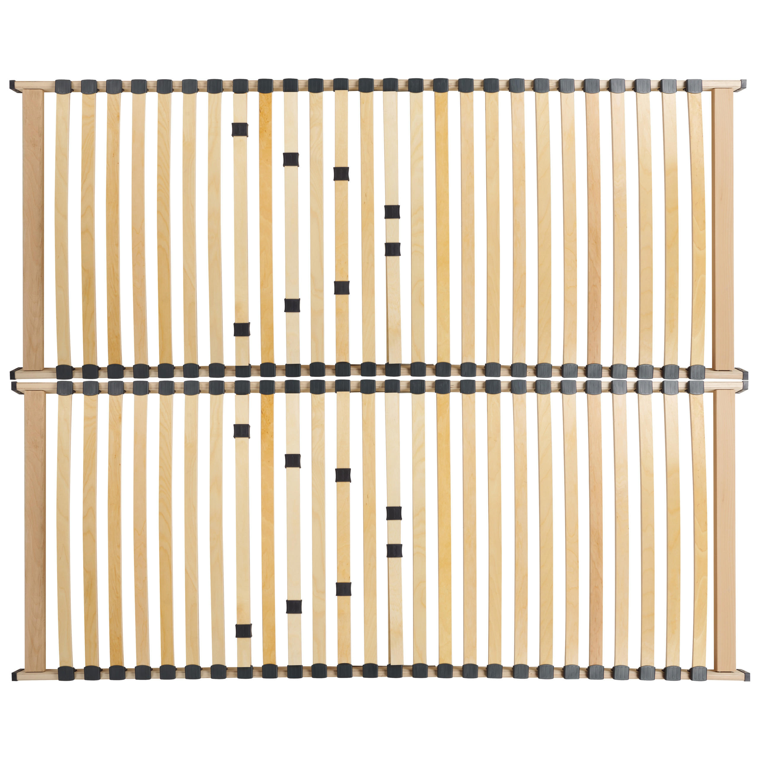 LATTENROST 160x200 cm Heller Holzfarbton Vouziers - Hellbraun, Holz (160/200cm) - Beliani