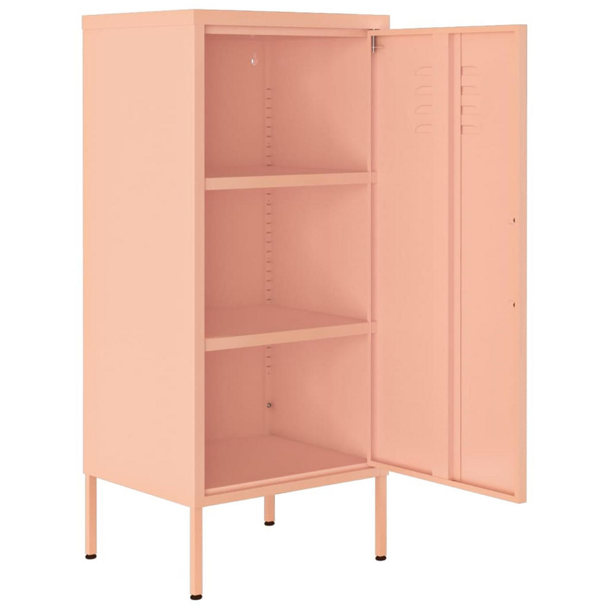 LAGERSCHRANK Rosa 42,5/35/101,5 Cm Stahl - Rosa, Metall (35/101.5/43cm) - vidaXL