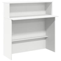 EMPFANGSTHEKE mit 2 Tischplatte 100/50/103,5 cm aus Holzwerkstoff Weiß - Weiß, Holz (50/100/103.5cm) - vidaXL