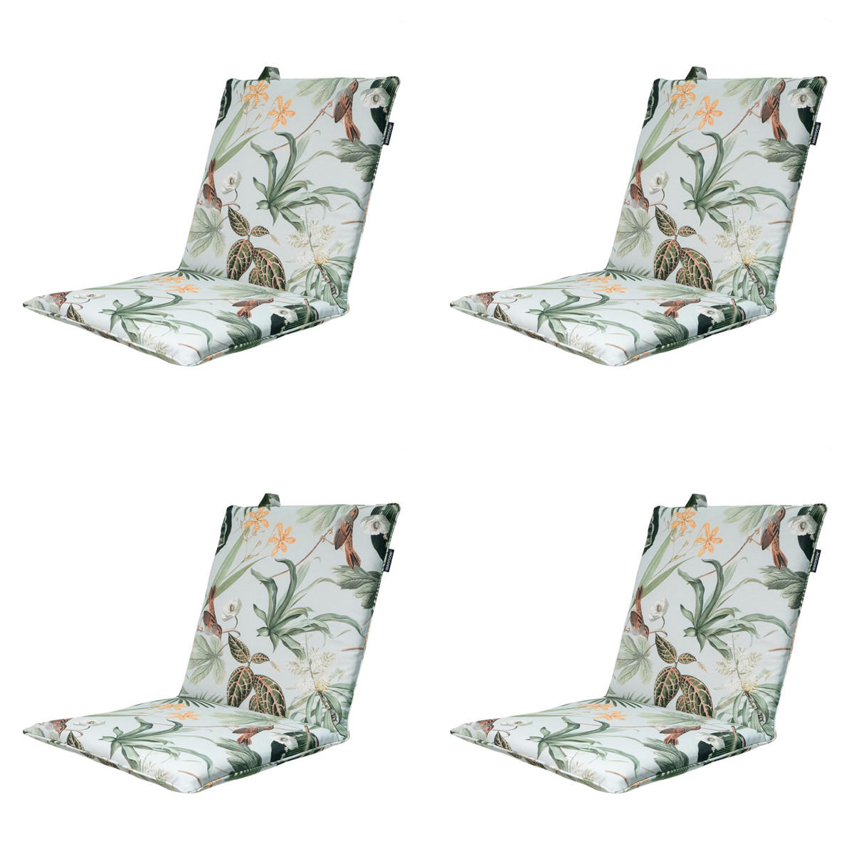 GARTENSTUHLKISSEN Grasse 97/49 cm 4er-Set - Grün, Textil (49/6/97cm) - Madison