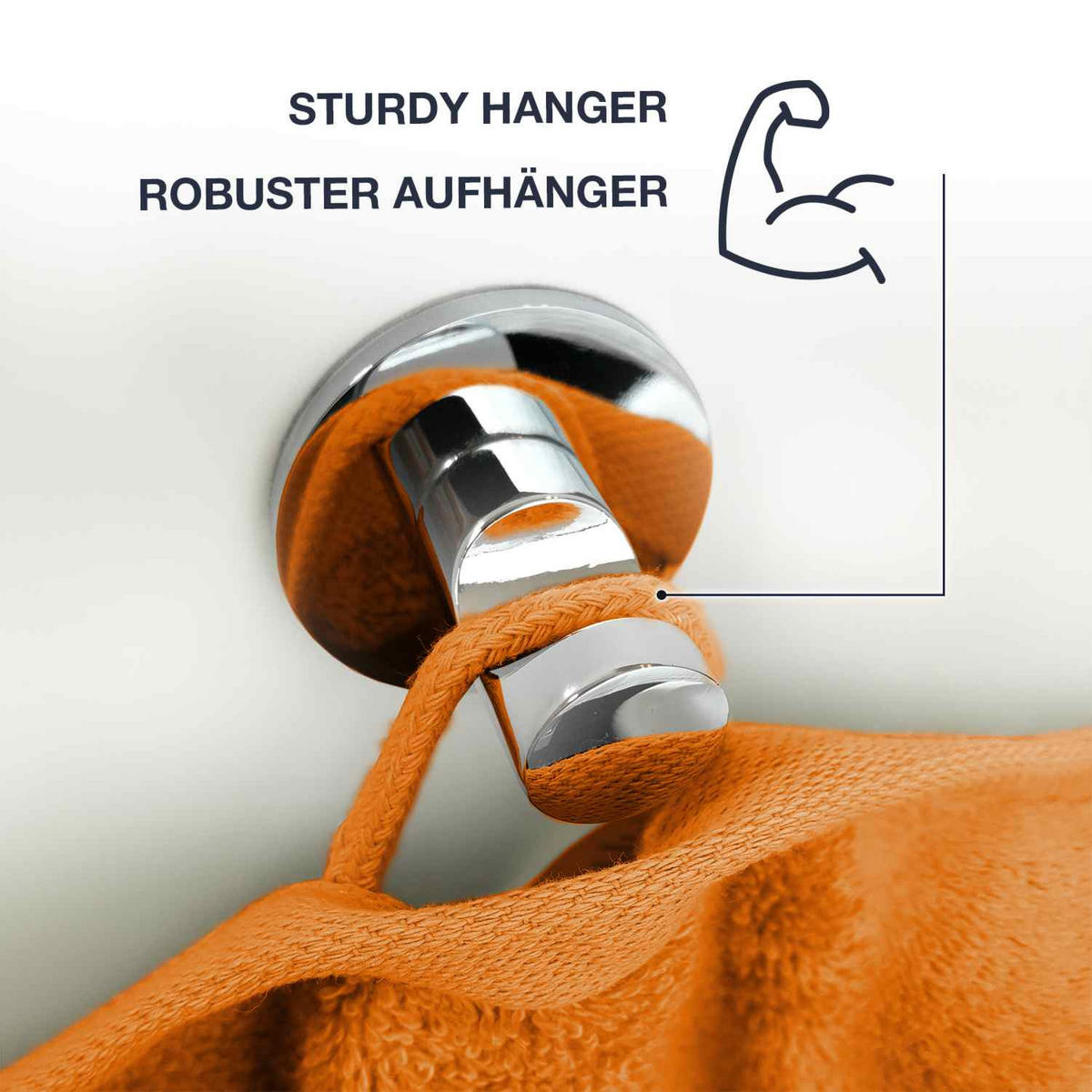 DUSCHTUCH JASMINA WEICH - Orange, Textil (70/140cm) - WohnDirect