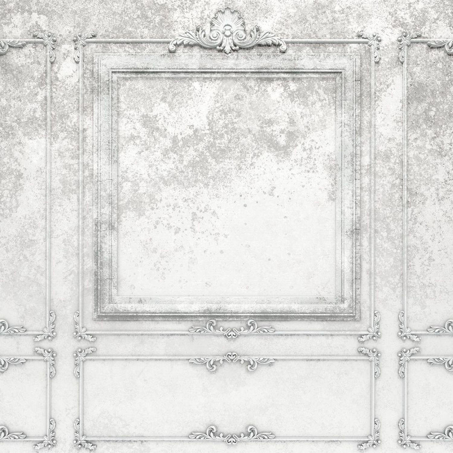 FOTOTAPETE Holzwandverkleidung 400 x 280 cm - Grau, Papier (400/280cm) - Sanders & Sanders