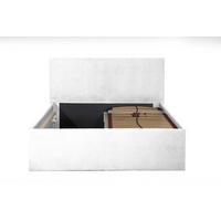 POLSTERBETT Gent Weiß 200 x 200 x 40 cm Stauraum ohne hydraulische Funktion Mit hochwertiger Matratze H2 (bis 100 kg) und Lattenrost - Weiß, Holz (200/200cm) - Halmon Schlafkomfort Betten 