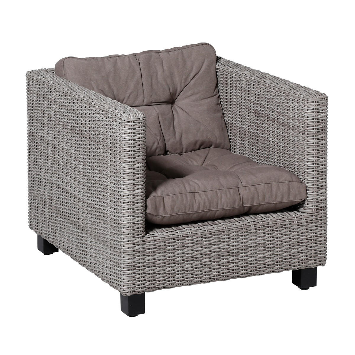 SITZKISSEN Panama 43/60 cm 2er-Set - Taupe, Textil (60/8/43cm) - Madison