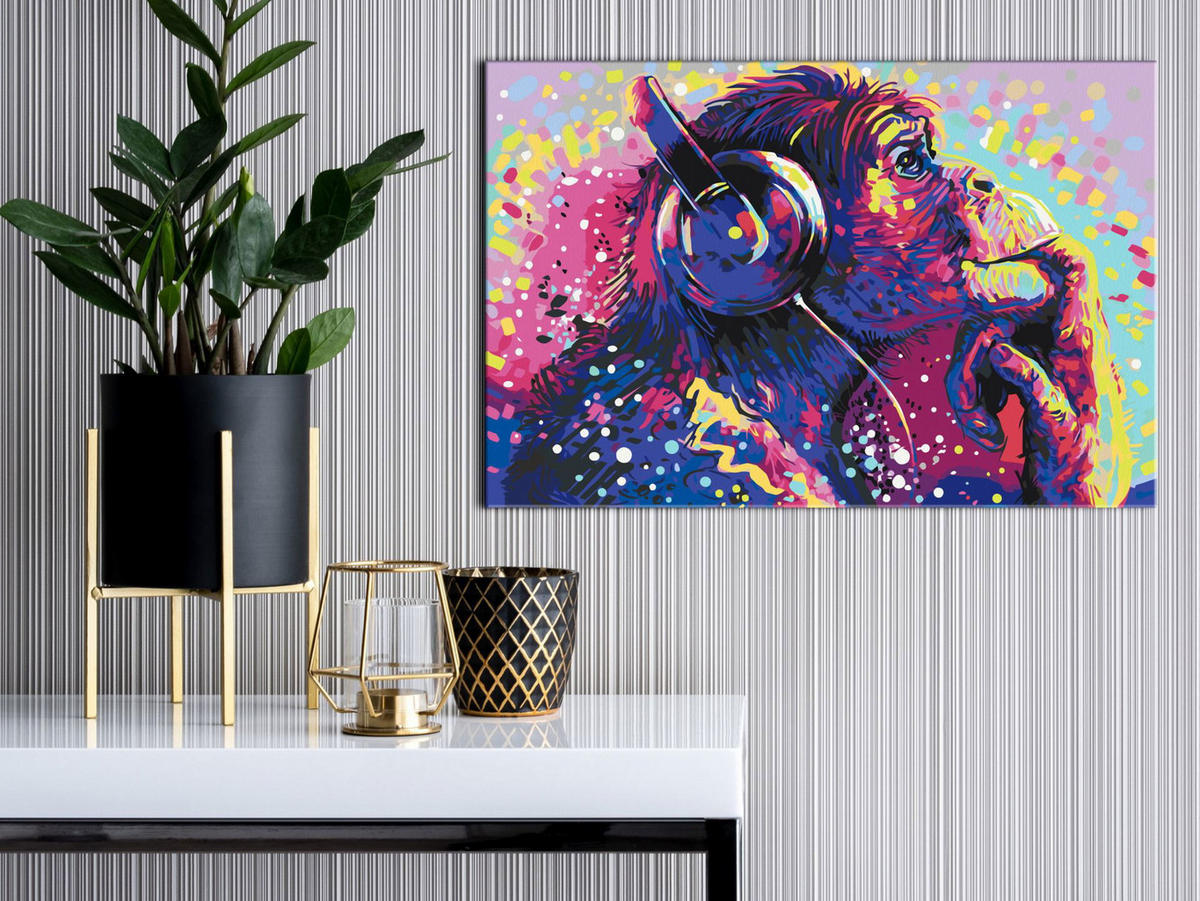MALEN NACH ZAHLEN 50/40 cm - Multicolor, Textil (1.4/40cm) - KUNSTLOFT