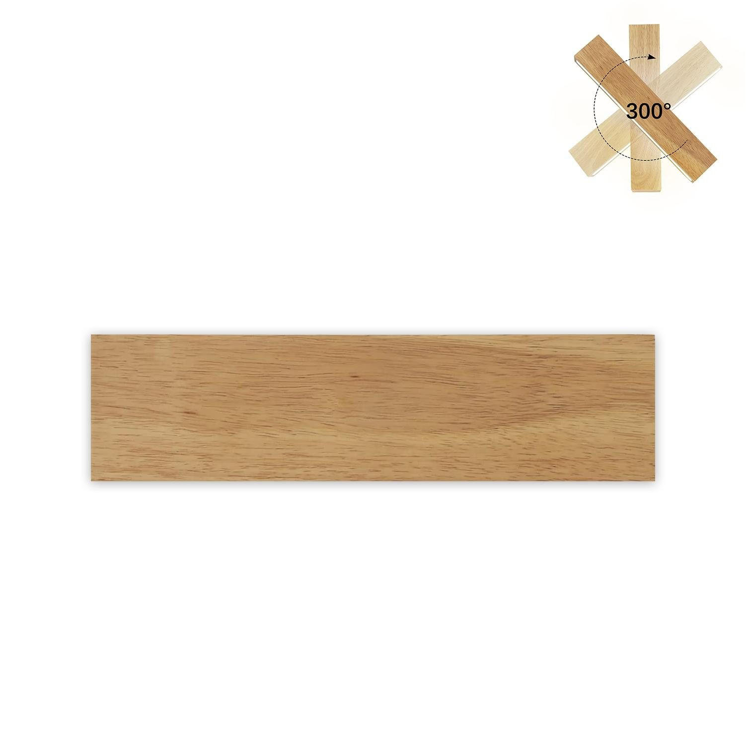 ZMH Led-Wandleuchte Braun 8x6.5x32 cm