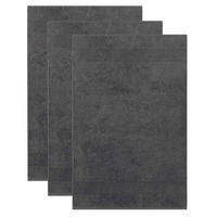 GÄSTETUCH Unisex Gästetuch One Grau 3er Pack Baumwolle - Dunkelgrau, Textil (200/135cm) - Villeroy & Boch