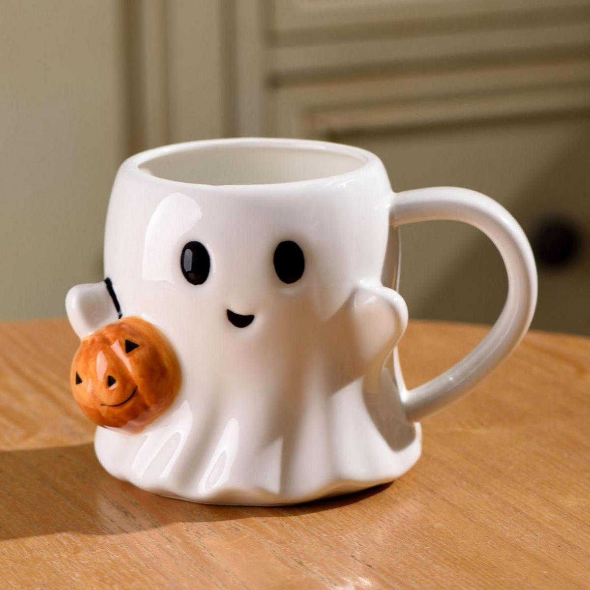 HALLOWEEN Tasse Keramik 600ml - Weiß, Keramik (0.6L)