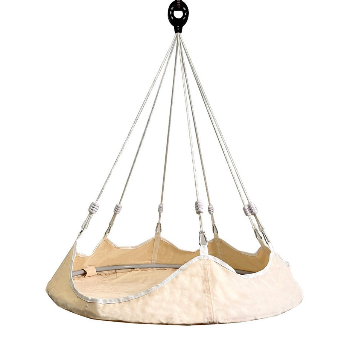 HÄNGESESSEL - Beige 100/100/110 cm - Beige, Textil (100/110/100cm)