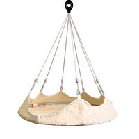 HÄNGESESSEL - Beige 100/100/110 cm - Beige, Textil (100/110/100cm)