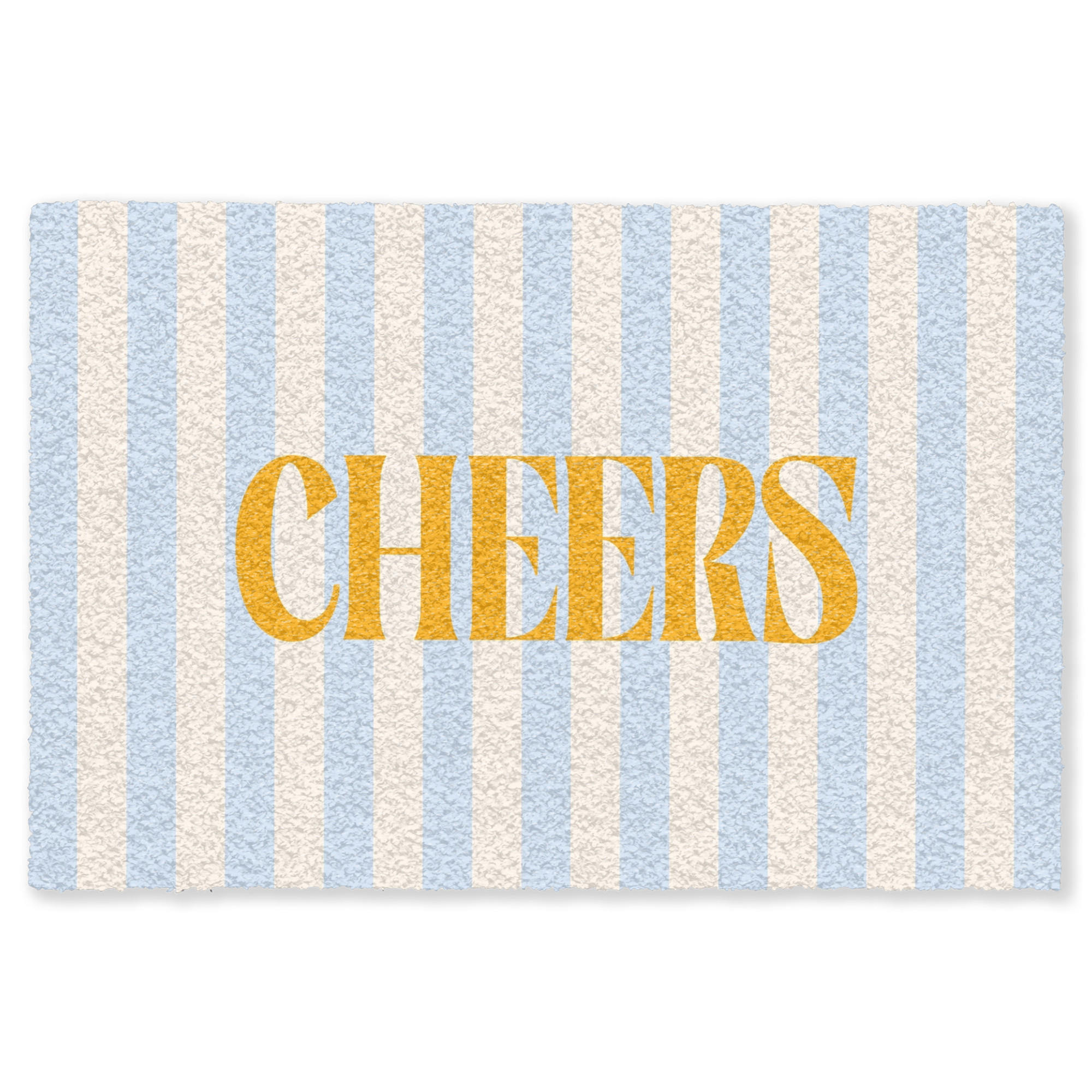 MuchoWow Fussmatte Hellblau 90x0.4 cm