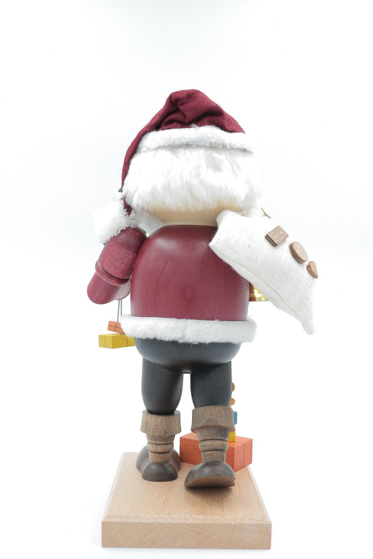 RAUCHFIGUR Wichtel Weihnachtsmann 32 cm - Multicolor, Holz (15/30/0.1cm)