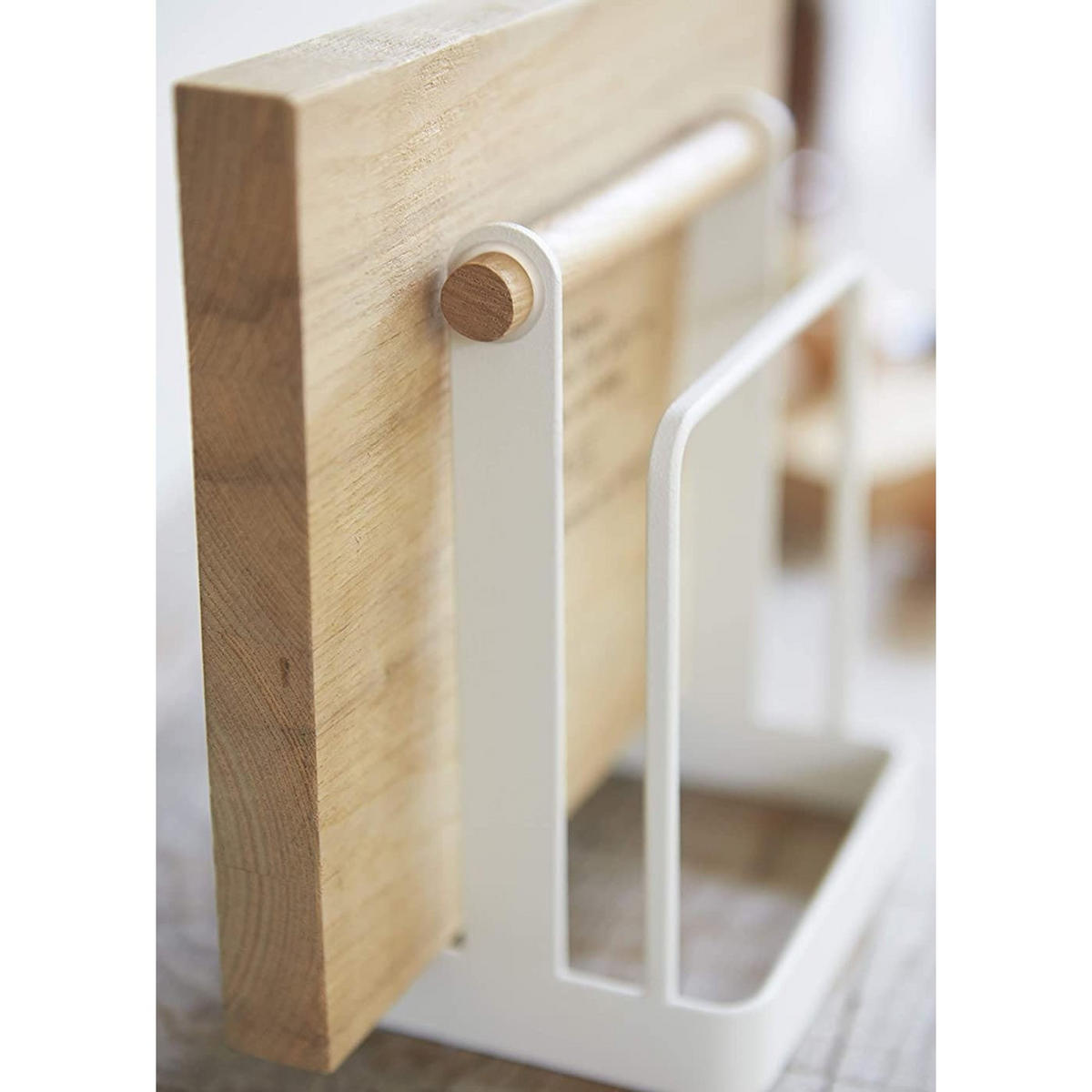 SCHNEIDEBRETTSTÄNDER Tosca 2422 weiß 16/14/11 cm - Weiß, Metall (10.5/16/12.2cm) - Yamazaki