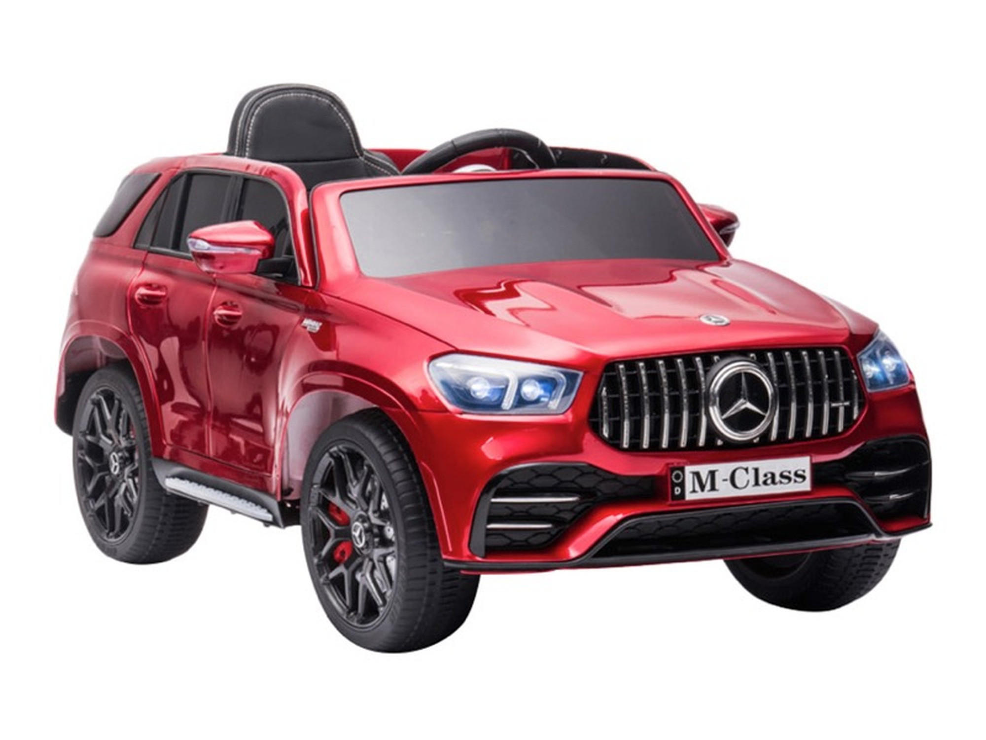 KINDER ELEKTROAUTO Mercedes M-Class rot - Rot, Kunststoff (112/71/59cm) - TPFLiving