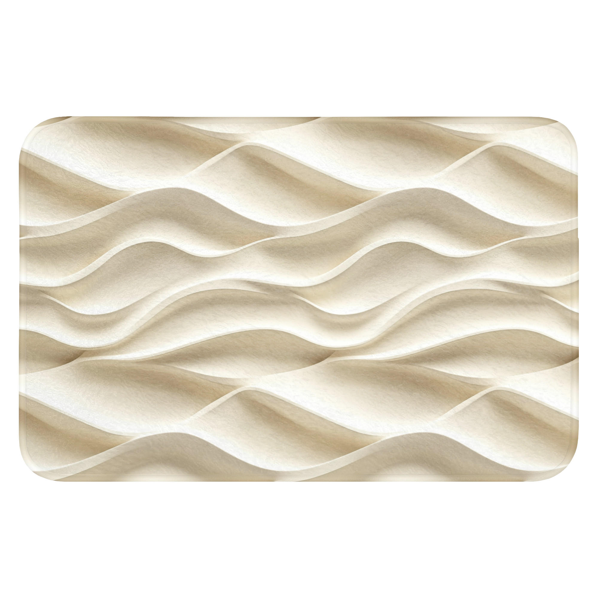 OnlyWow WC PŘEDLOŽKA Linie - Vlnité - Krémové 60x40 cm