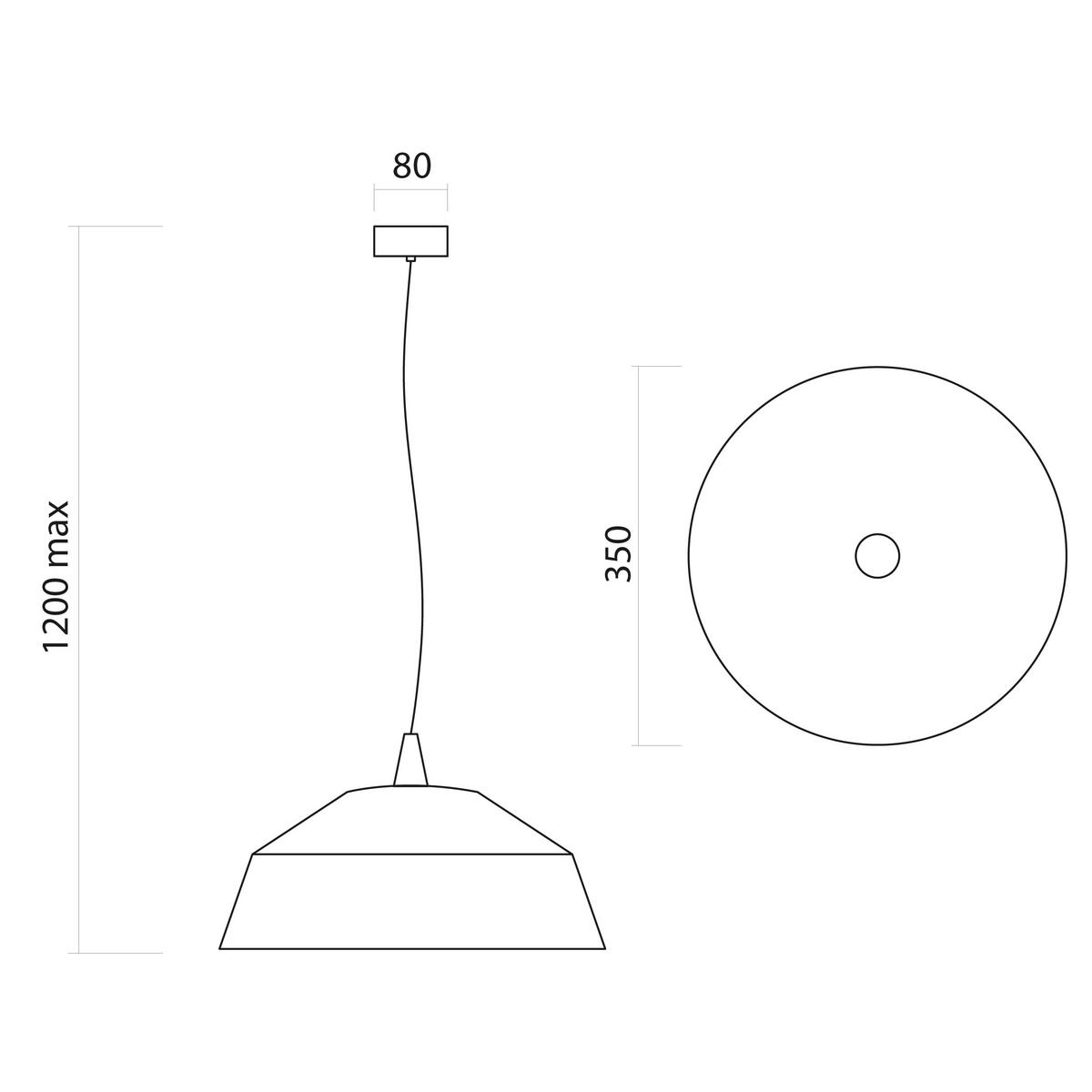 HÄNGELEUCHTE Kon - Grau, Metall (35/35/13cm) - Lumicom