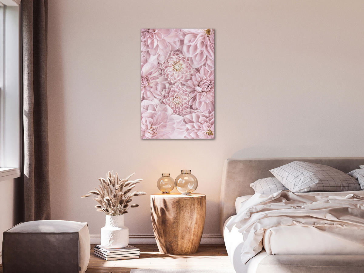 KUNSTDRUCK Rosa 40/60 cm - Pink, Textil (40/60cm) - KUNSTLOFT