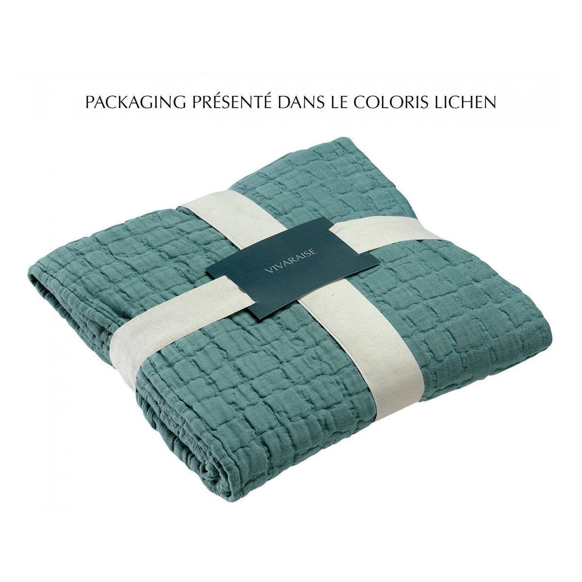 BETTÜBERWURF Swami perlweiß 240 x 260 cm - Hellgrau, Textil (240/260cm) - Vivaraise