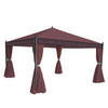 PERGOLA CALPE Rot, Braun - Rot/Braun, Textil (400/290/400cm) - MCW