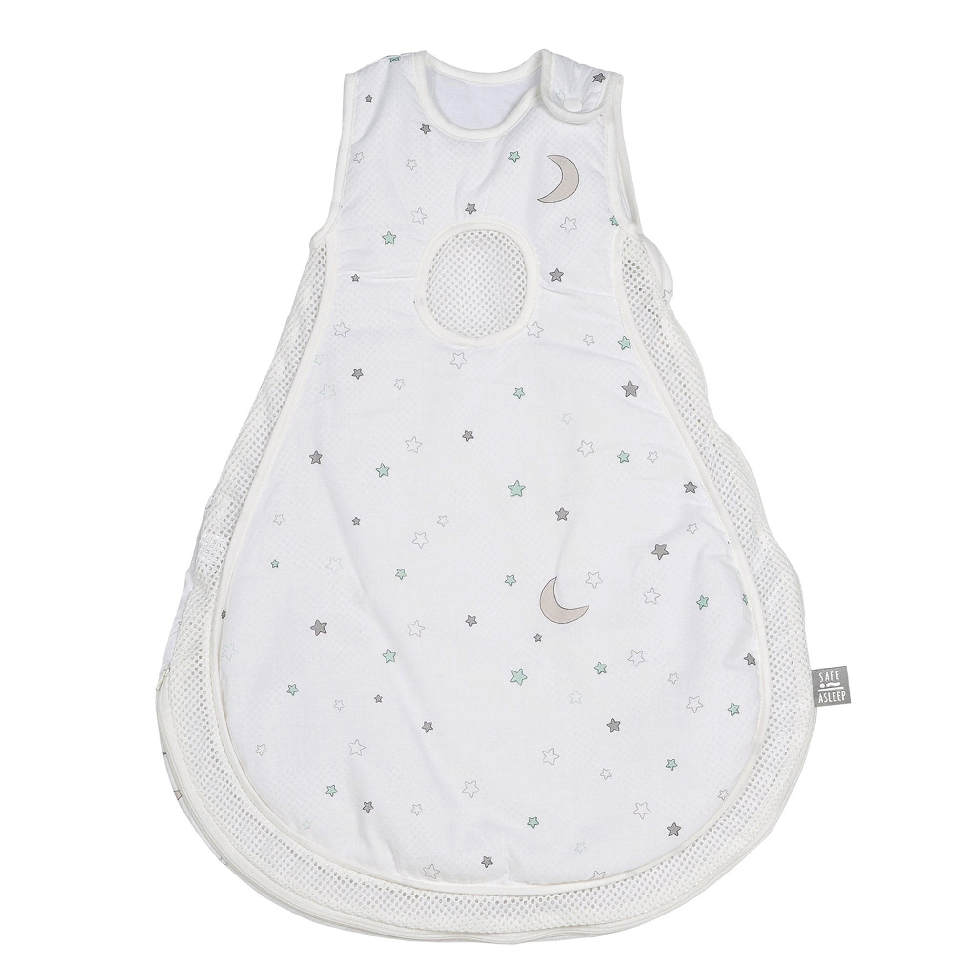 SCHLAFSACK - Easy Air 'safe asleep' - Sternenzauber - Länge 66cm - Weiß, Textil (50/66cm) - Roba