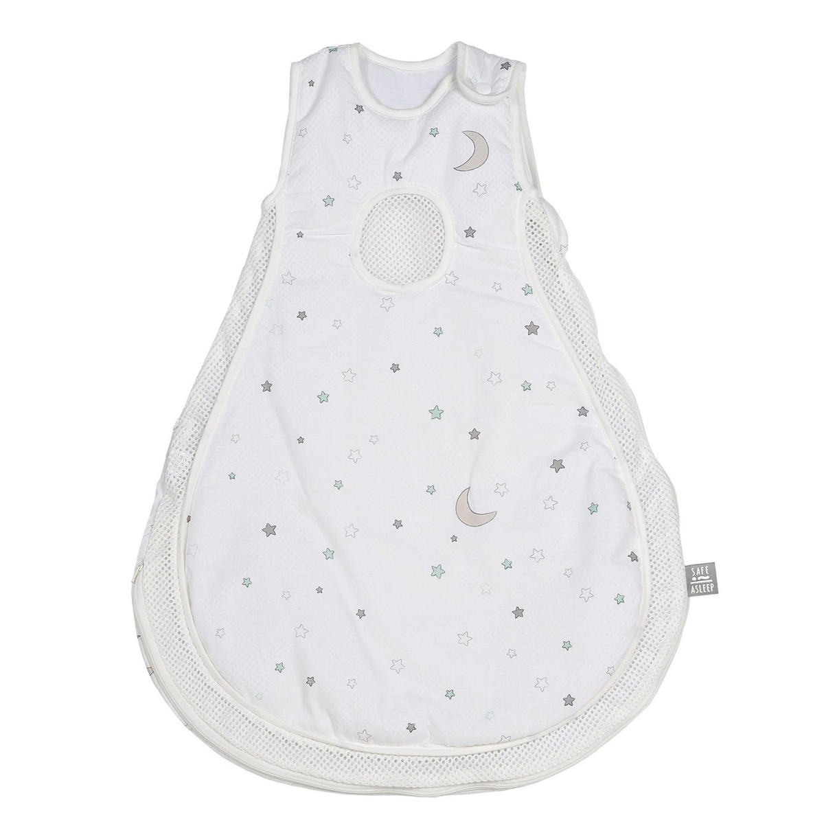 SCHLAFSACK - Easy Air 'safe asleep' - Sternenzauber - Länge 66cm - Weiß, Textil (50/66cm) - Roba