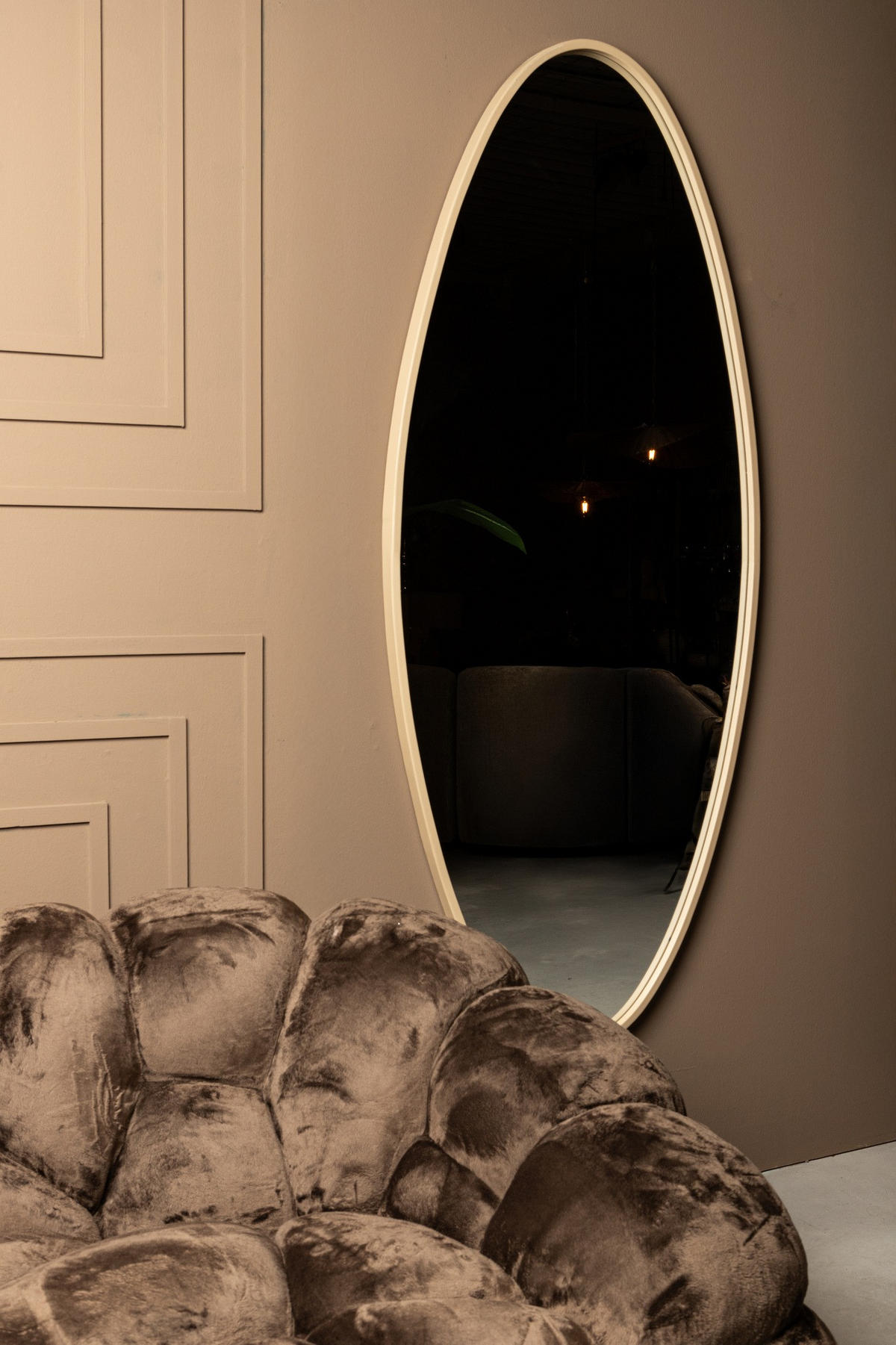 SPIEGEL Serine Beige 78/3.5/180cm - Beige, Metall (3.5/180/78cm) - PTMD Collection