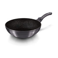 WOK Graphit 28/28/7.4 cm BH6900 - Graphitfarben, Metall (28cm) - Berlinger Haus
