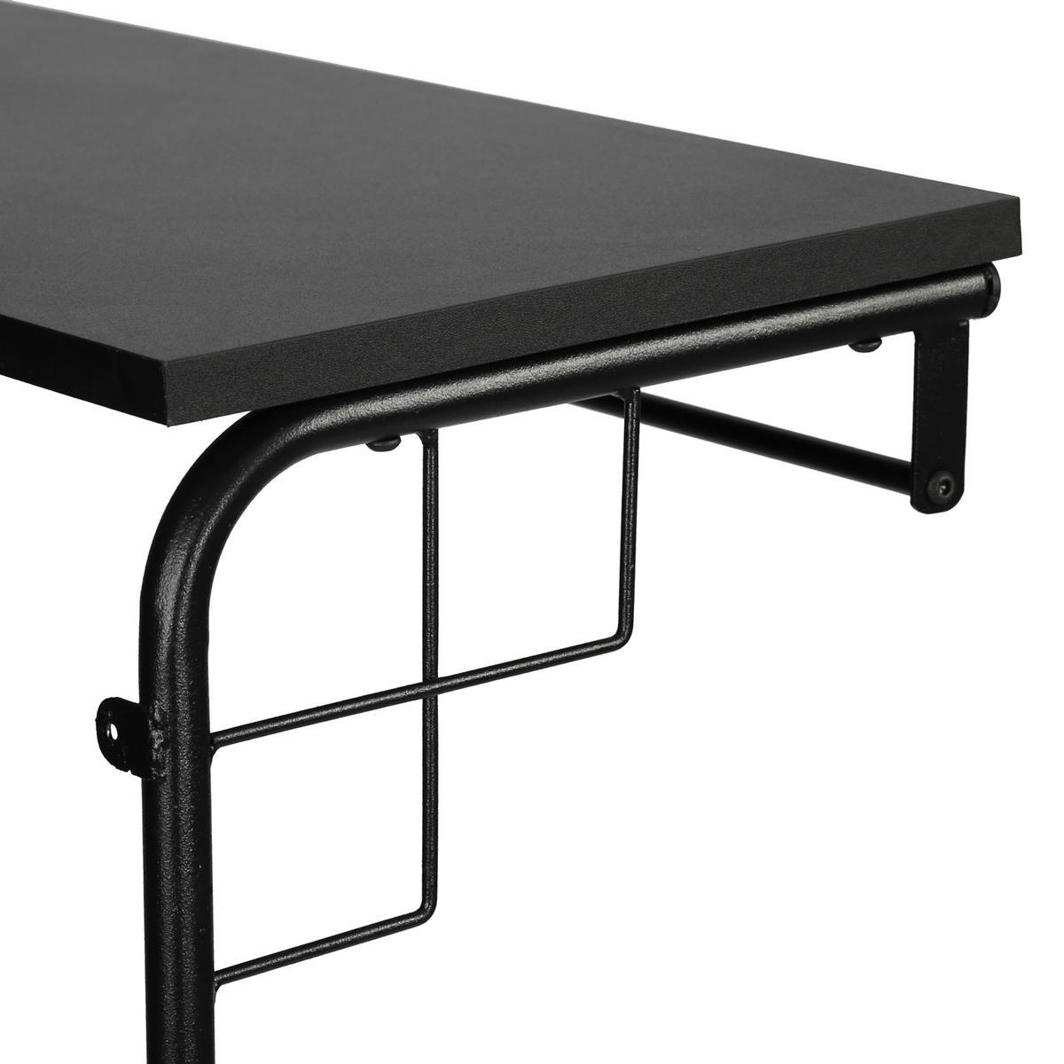 NÁSTĚNNÁ SKŘÍŇ Ølstykke - černá, kov (110/27/30cm) - [en.casa]