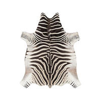 TEPPICH im Zebrafell-Stil schwarz - Schwarz, Textil (155/190cm) - AFK Living