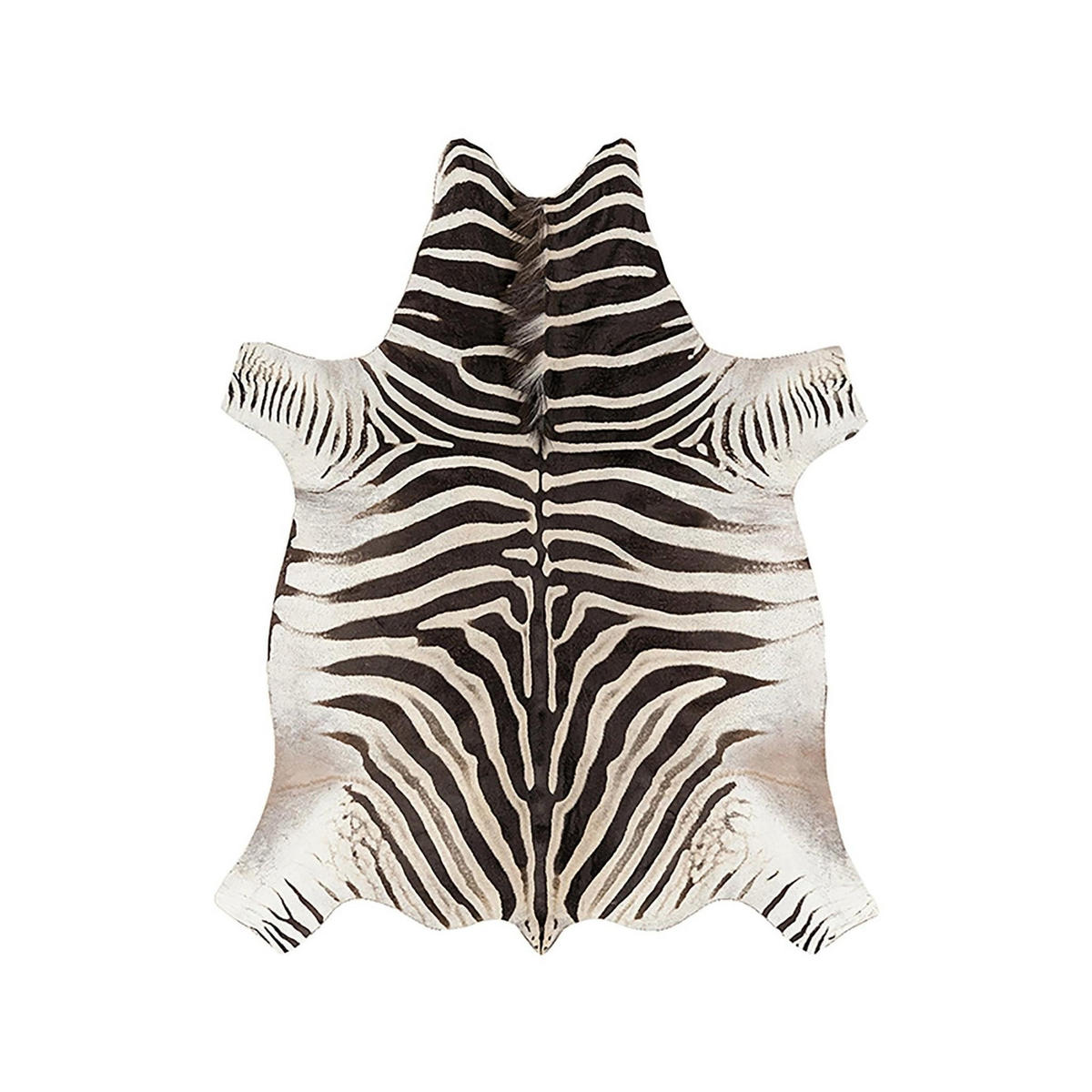 TEPPICH im Zebrafell-Stil schwarz - Schwarz, Textil (155/190cm) - AFK Living