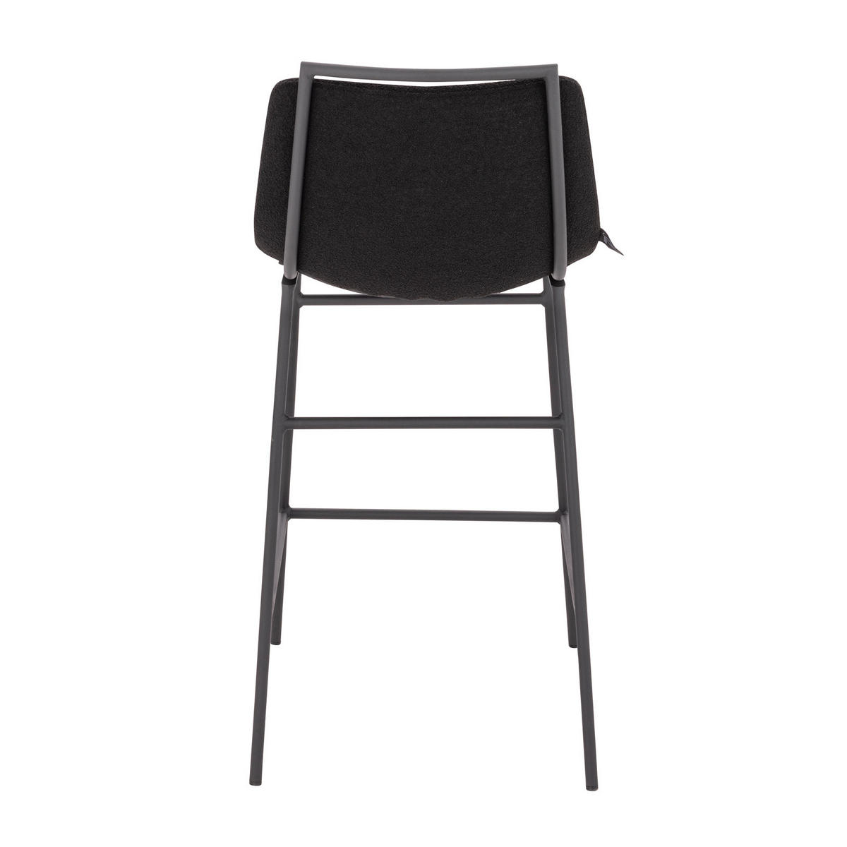 BARHOCKER CAMILLE 2er Set Boucle Schwarz - Schwarz, Textil (44/91/50cm) - SVITA