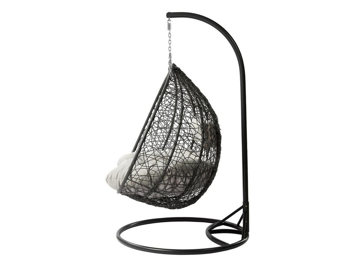 HÄNGESESSEL Olivia - Grau, Metall (132/200/120cm) - MIRJAN24