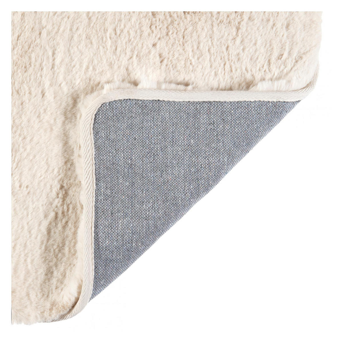 TEPPICH Eddy elfenbein 70 x 140 cm - Weiß, Textil (70/140cm) - Vivaraise