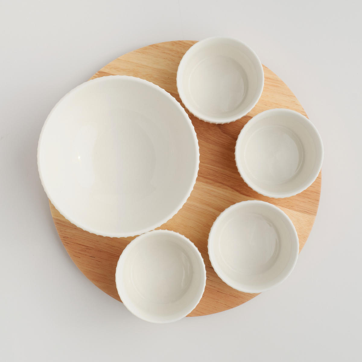 SERVIERTELLER Linioso - Weiß, Keramik (28/8.8/28cm) - home&you