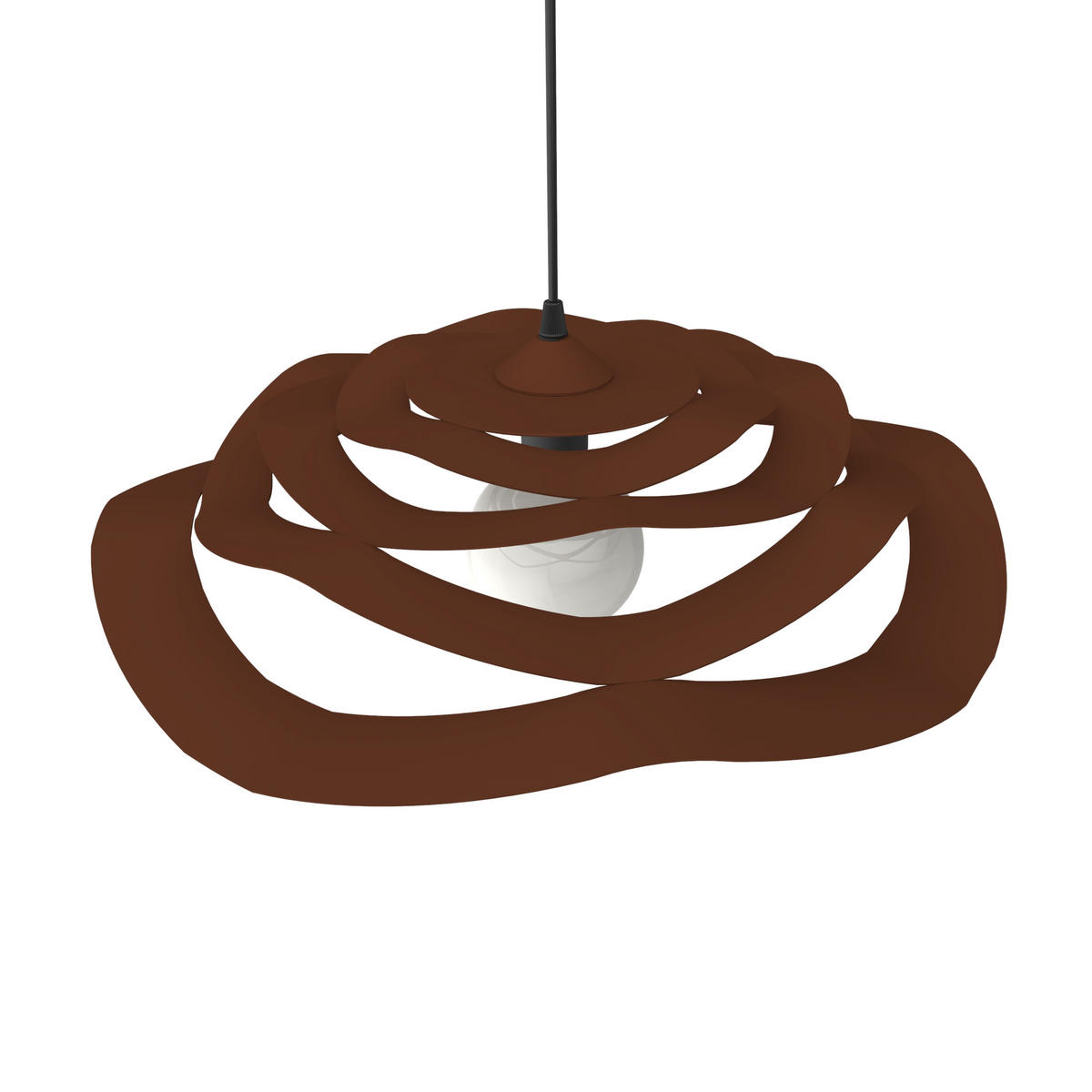 HÄNGELEUCHTE - Dunkelbraun, Metall (40/40/10cm) - Lumicom