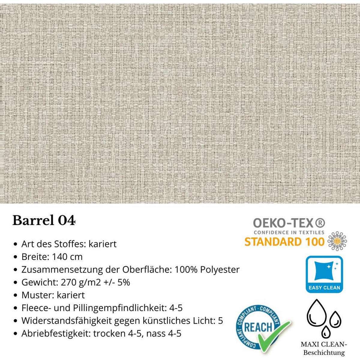 ECKSCHLAFSOFA Draco L Beige - Beige/Schwarz, Textil/Metall (268/183cm) - Beautysofa