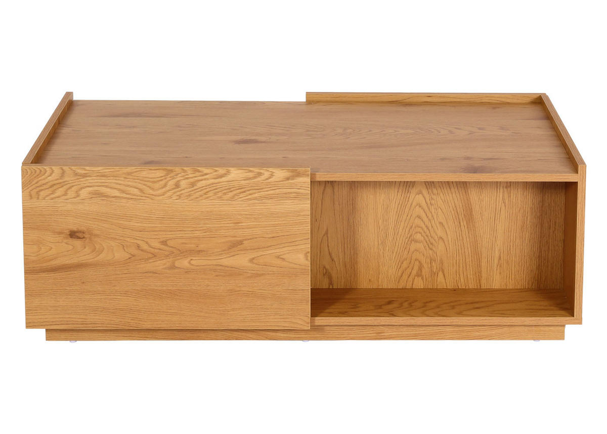 COUCHTISCH rechteck Eiche Dekor - Eichefarben, Holz (50/110/40cm) - MCW