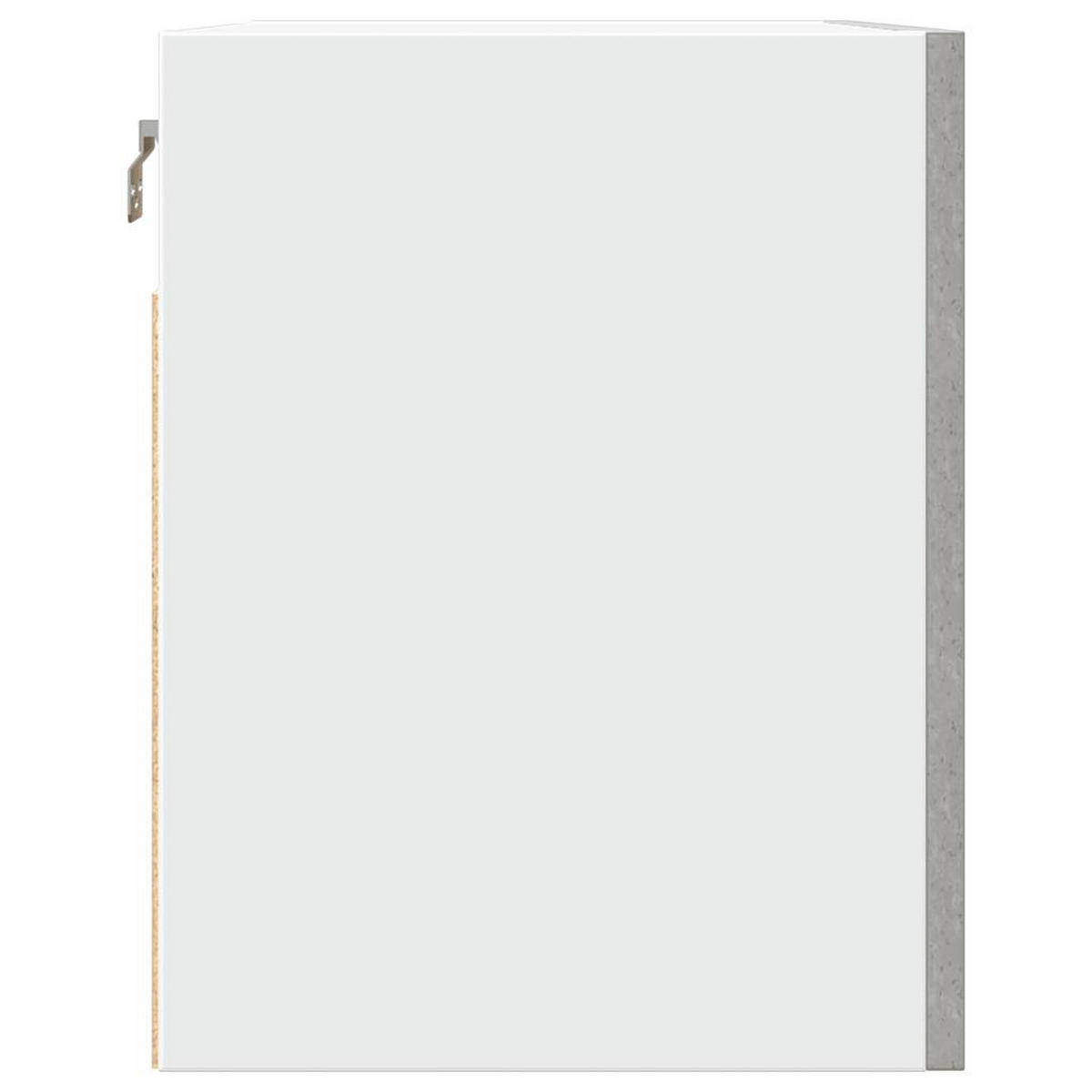 KÜCHENOBERSCHRANK Lyon mit 1 Tür 60/31/40 cm aus Holzwerkstoff Betongrau - Hellgrau, Holz (60/40/31cm) - vidaXL