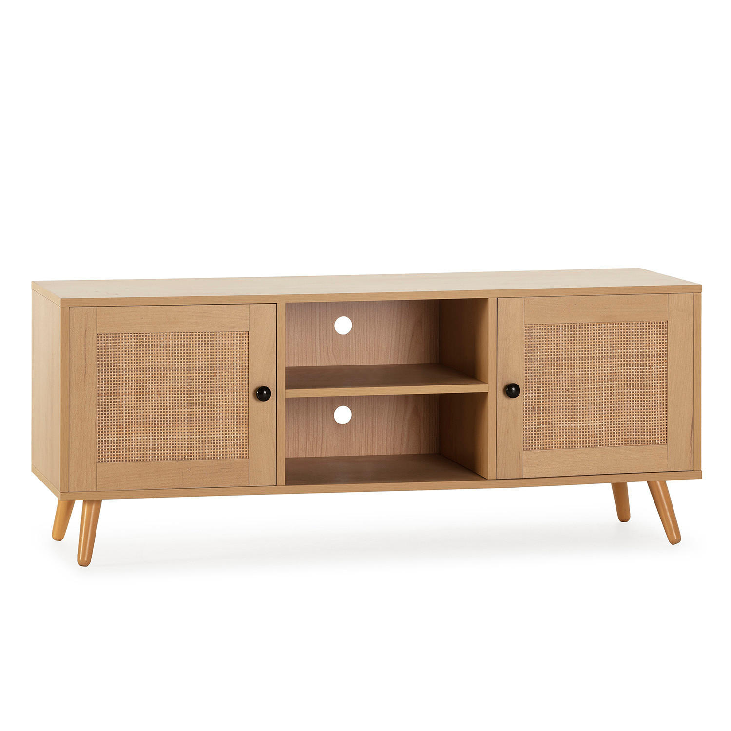 TV-ELEMENT Bella 2 Türen Eiche farbe - Honigeiche, Holzwerkstoff (120/48/40cm) - VS Venta-stock