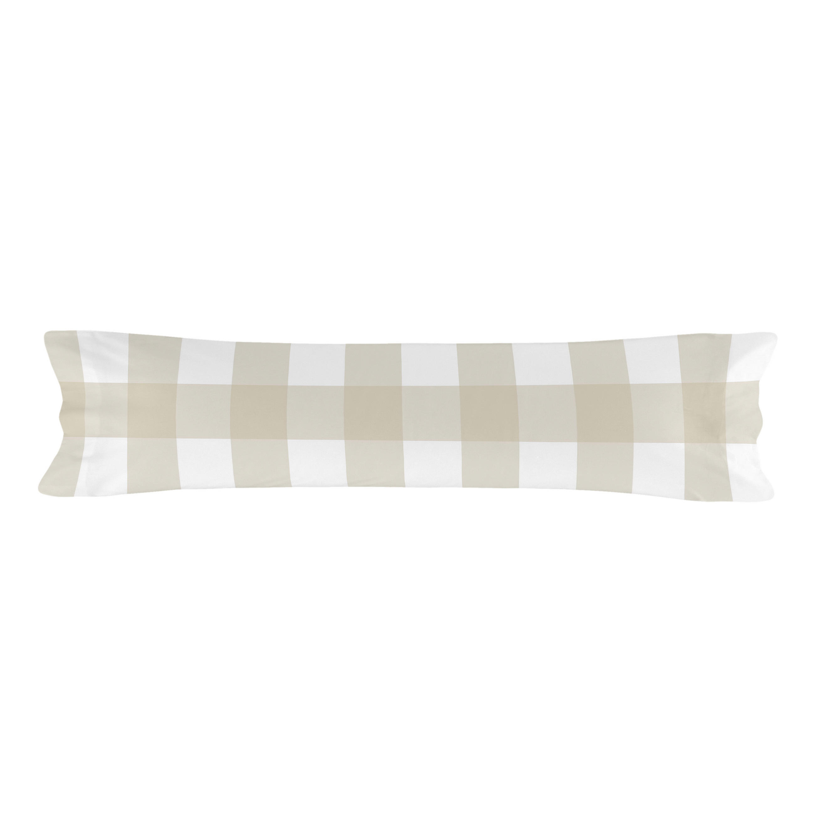 KISSENBEZUG gingham 45x155 cm beige - Beige, Textil (45/155cm) - Happy Friday
