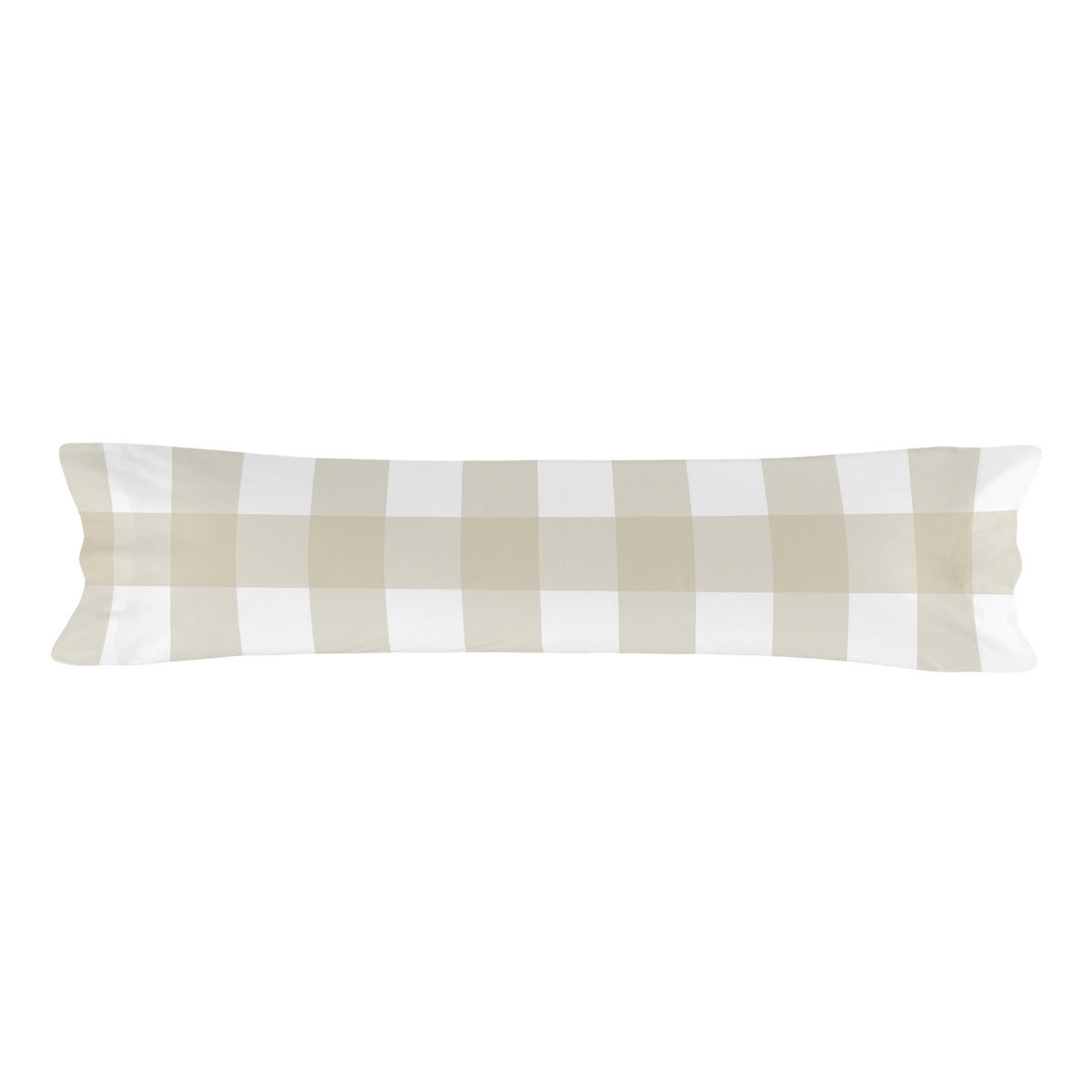 KISSENBEZUG gingham 45x155 cm beige - Beige, Textil (45/155cm) - Happy Friday