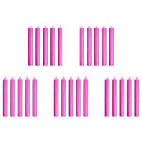 STABKERZE (25er Set) Rainbow - Magenta, Paraffin (2.2/18/2.2cm) - BUTLERS