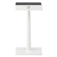 LED TISCHLEUCHTE Aluminium Weiß Kabelloses Laden - Weiß, Metall (11/17.5/33cm)